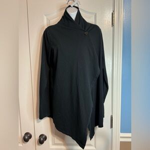 Columbia Women’s One-Button Crossover Wrap Cardigan – Size Large 🔥🖤